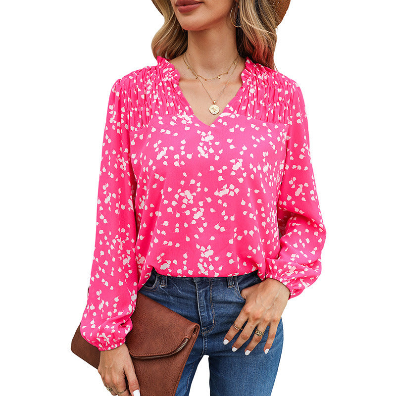 Long Sleeve Cute Blouse