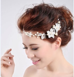 Beautiful Bridal Necklace, earrings and headress set