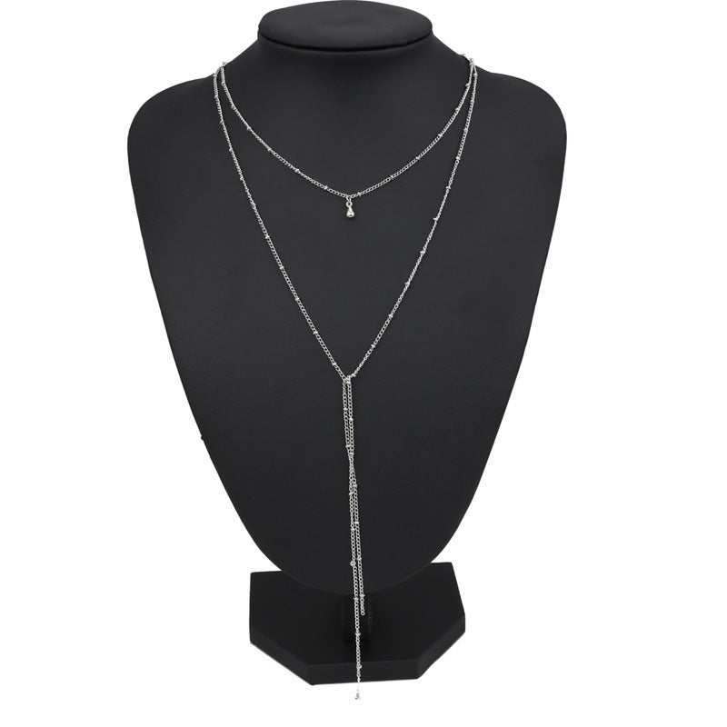Simple Retro Clavicle Drop Necklace