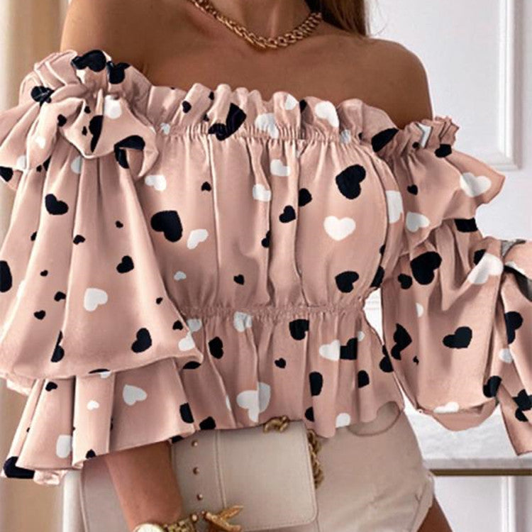 Sexy Off The Shoulder Long Sleeve Blouse