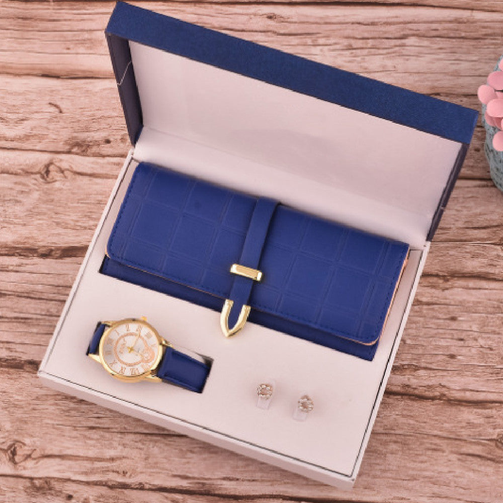 Women's Purse, Watch and Stud Earrings Set