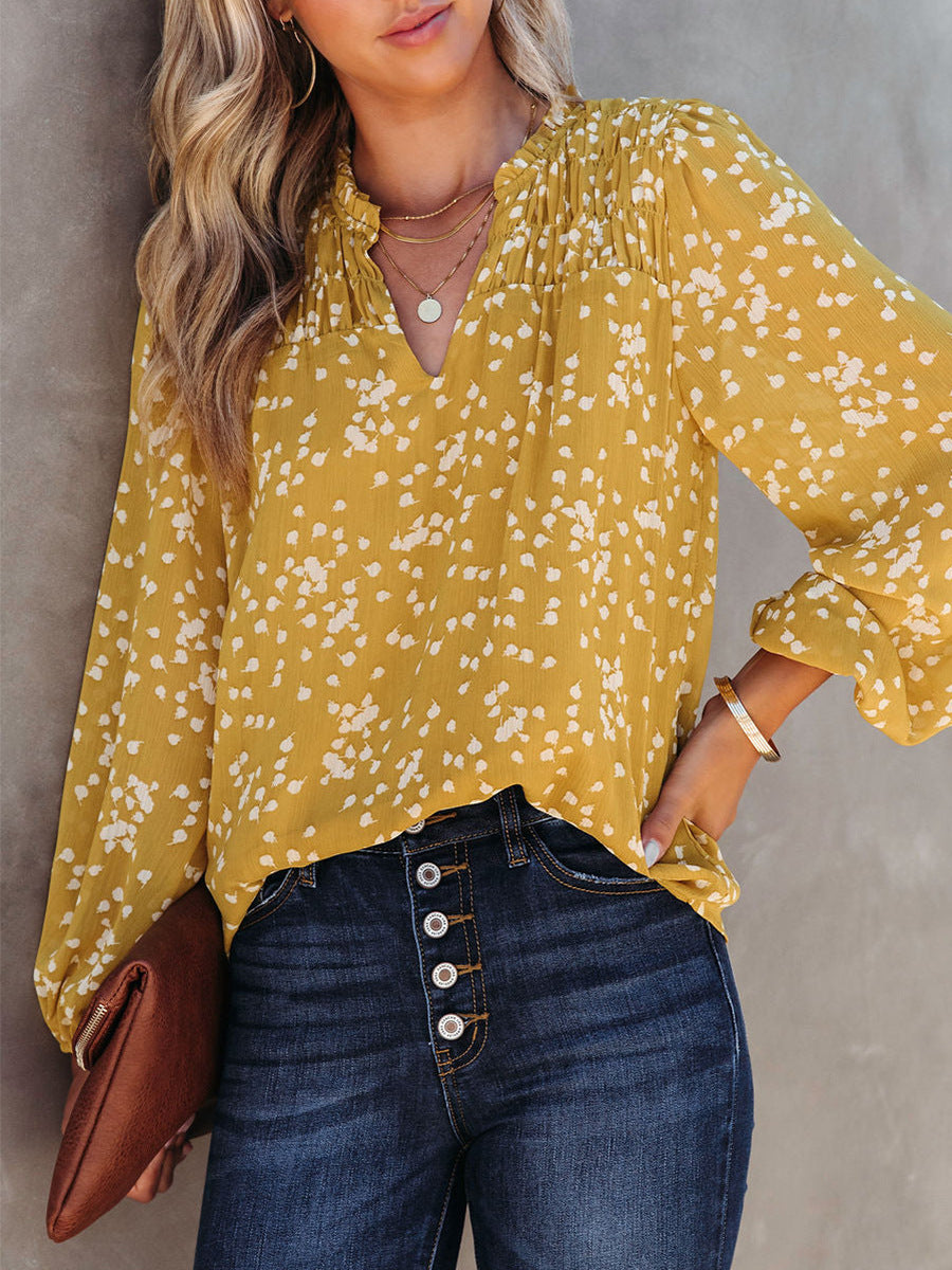 Long Sleeve Cute Blouse
