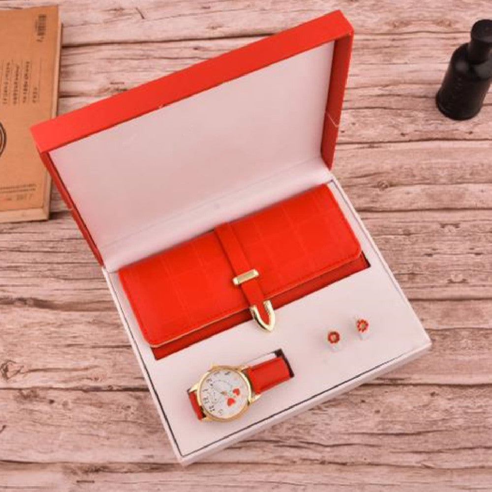 Women's Purse, Watch and Stud Earrings Set