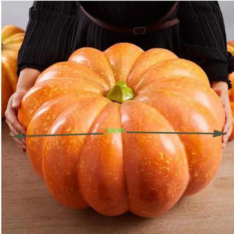 Large and Mini Artificial Pumpkins