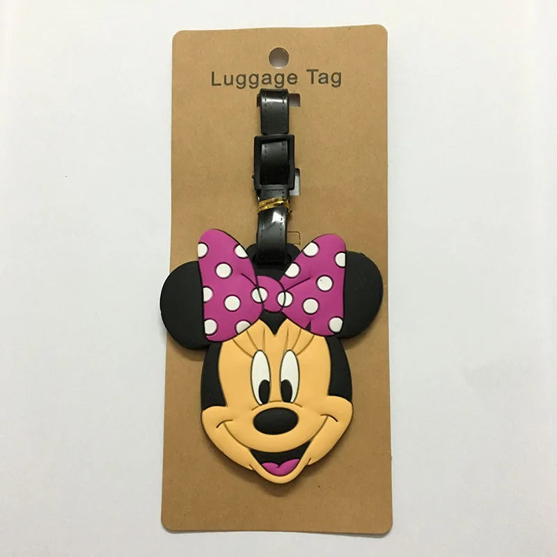 Cute Mickey and Minne Luggage Travel Boarding Tag
