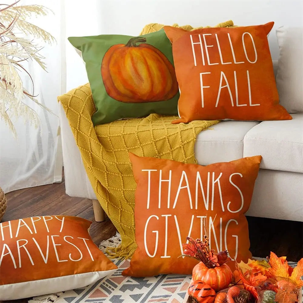 Thanksgiving Farmhouse Pillow Cover