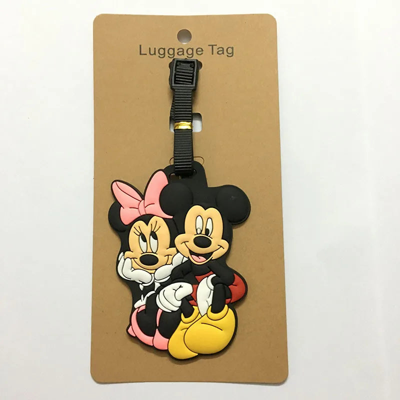 Cute Mickey and Minne Luggage Travel Boarding Tag