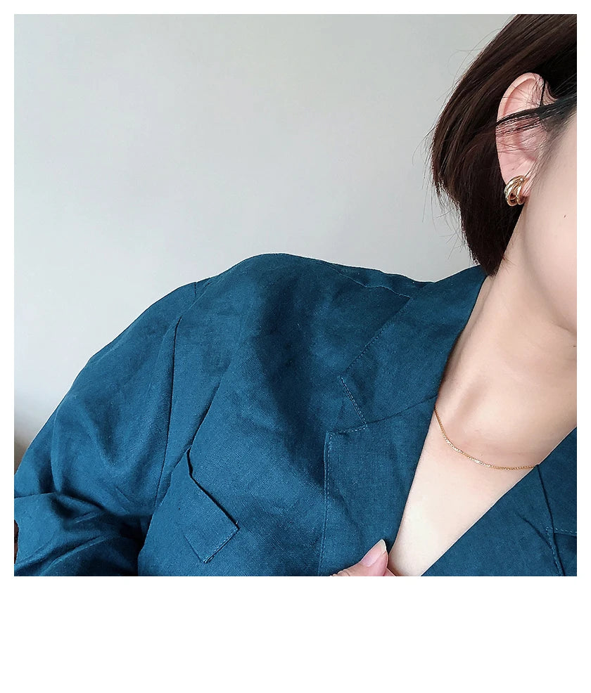 Simple Metal Arc Earrings