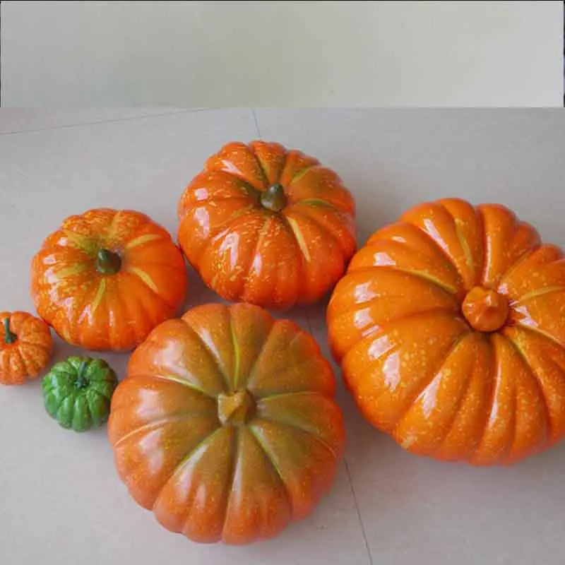 Large and Mini Artificial Pumpkins