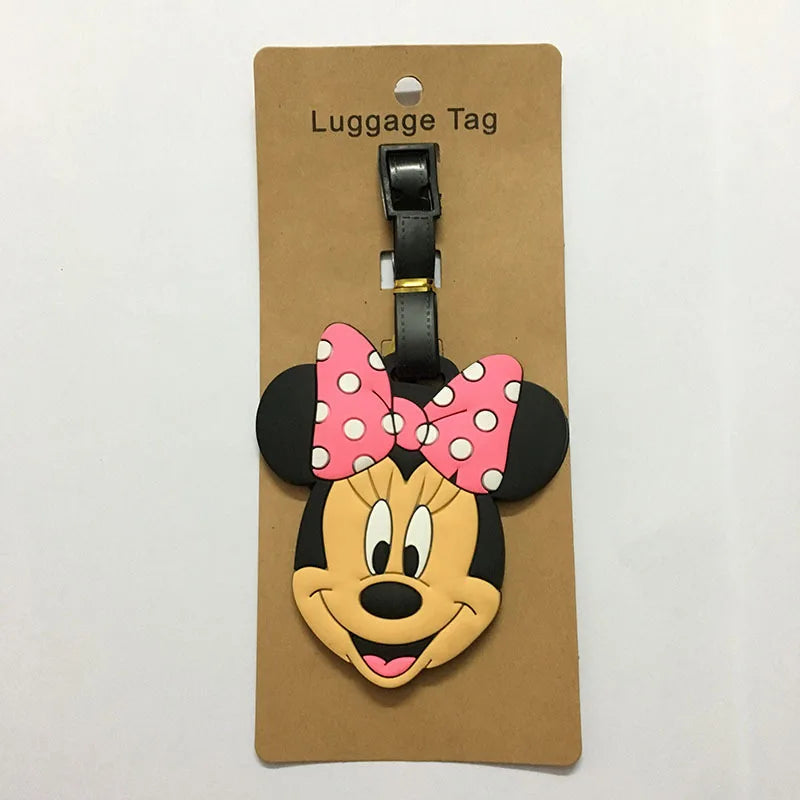 Cute Mickey and Minne Luggage Travel Boarding Tag