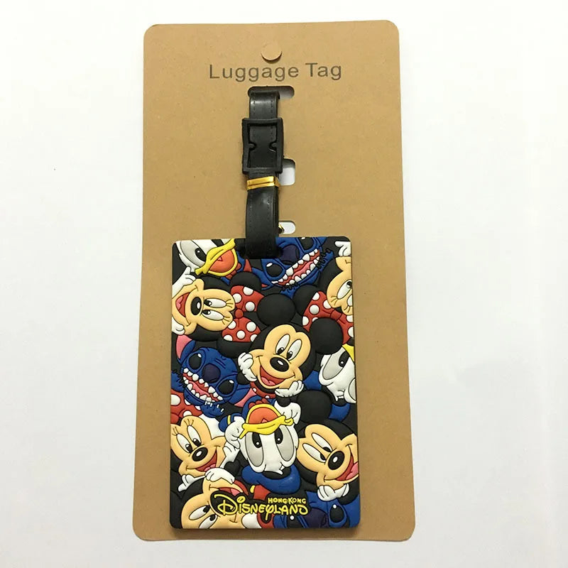 Cute Mickey and Minne Luggage Travel Boarding Tag