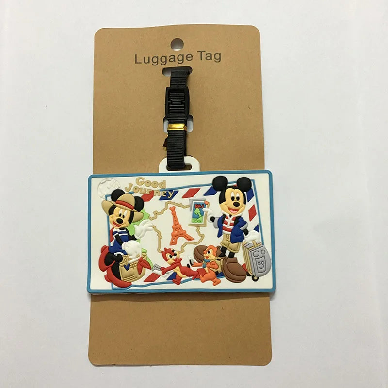 Cute Mickey and Minne Luggage Travel Boarding Tag