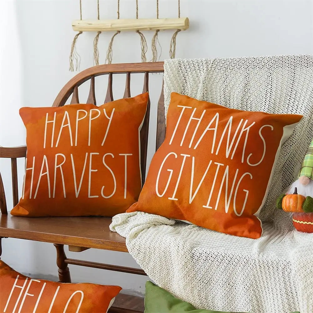 Thanksgiving Farmhouse Pillow Cover