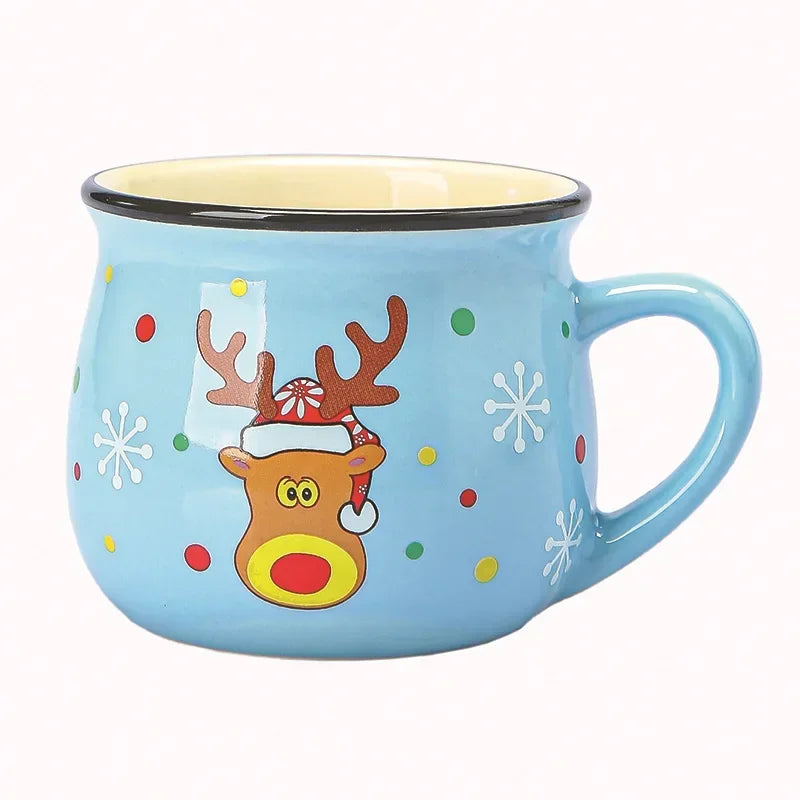 Ceramic Cartoon Christmas Mousse Coffee Cup