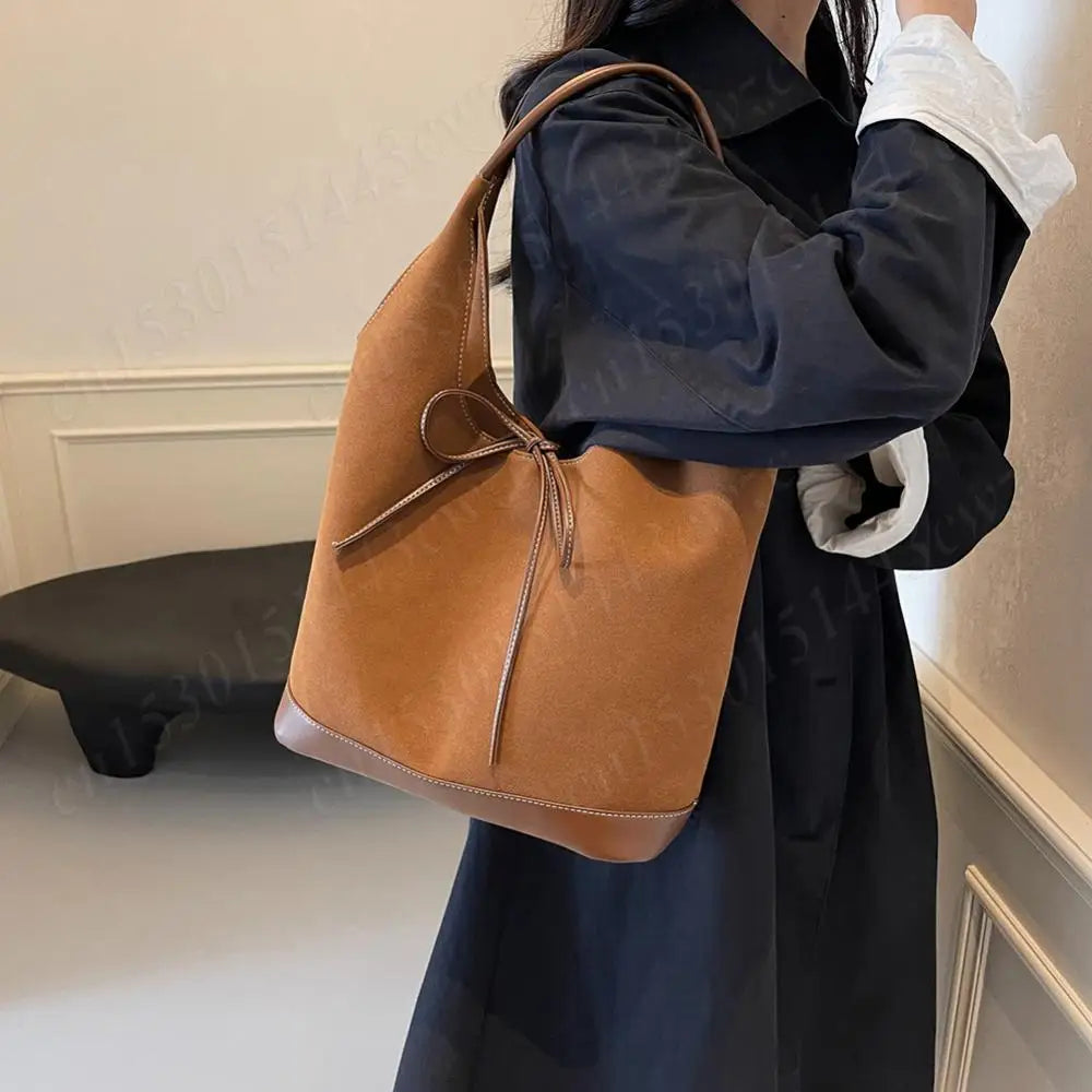 Designer Suede Tote Bag