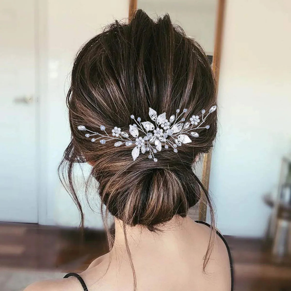 Bridal Crystal Pearl Hair Comb