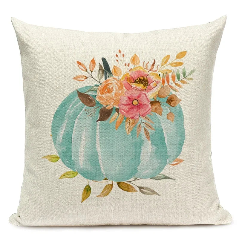 Linen Pumpkin Decorative Pillowcases