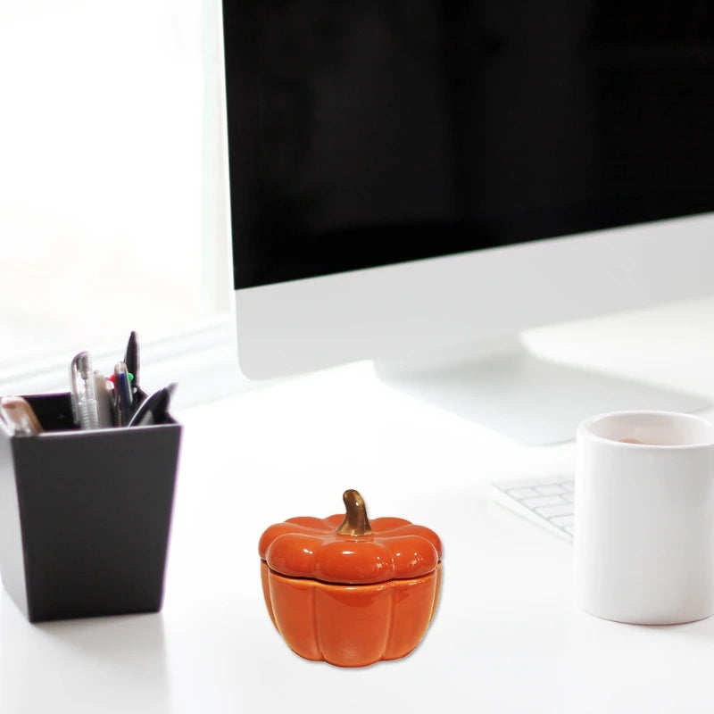 Pumpkin Candy Holder Cup with Lid