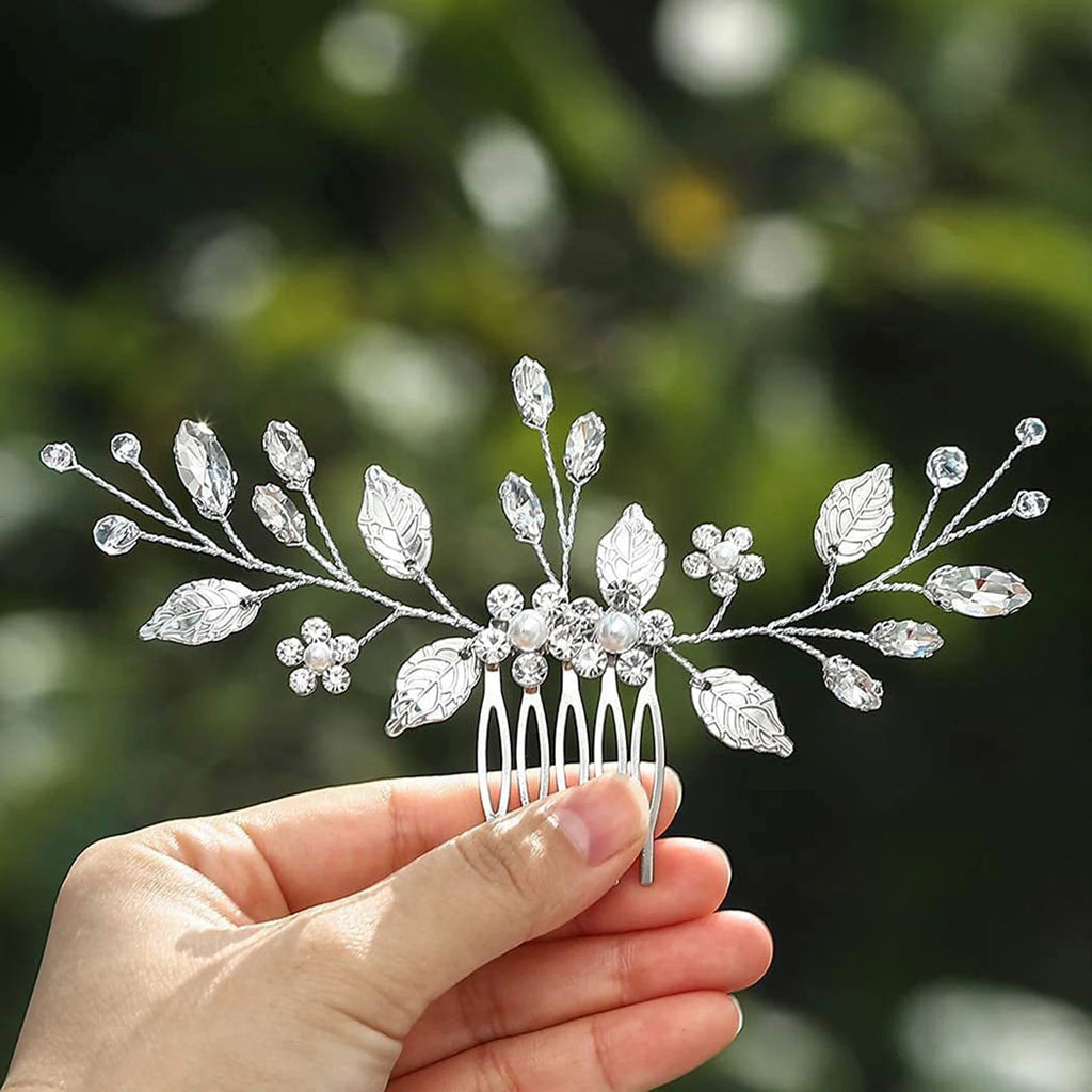 Bridal Crystal Pearl Hair Comb