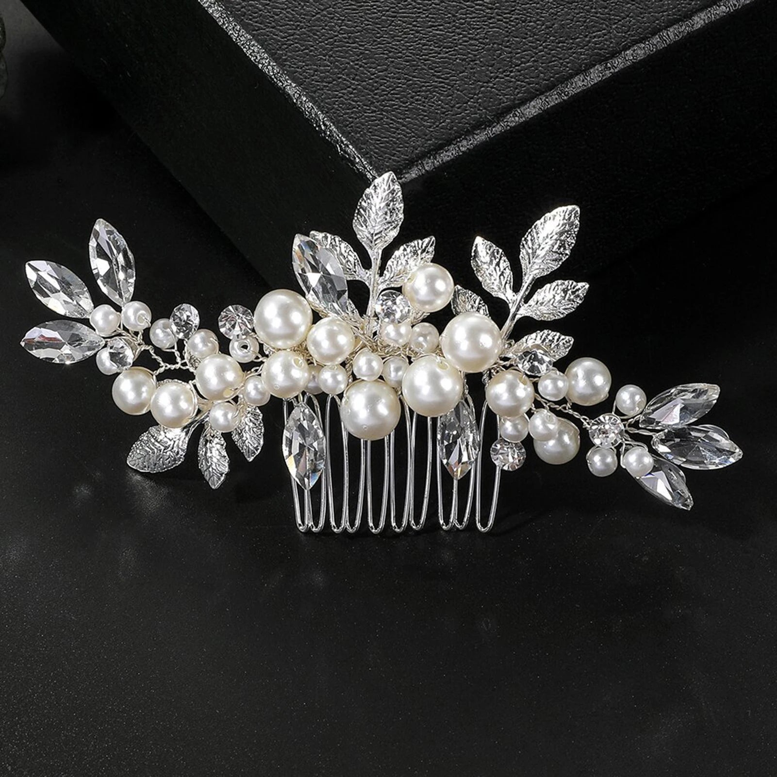 Bridal Crystal Pearl Hair Comb