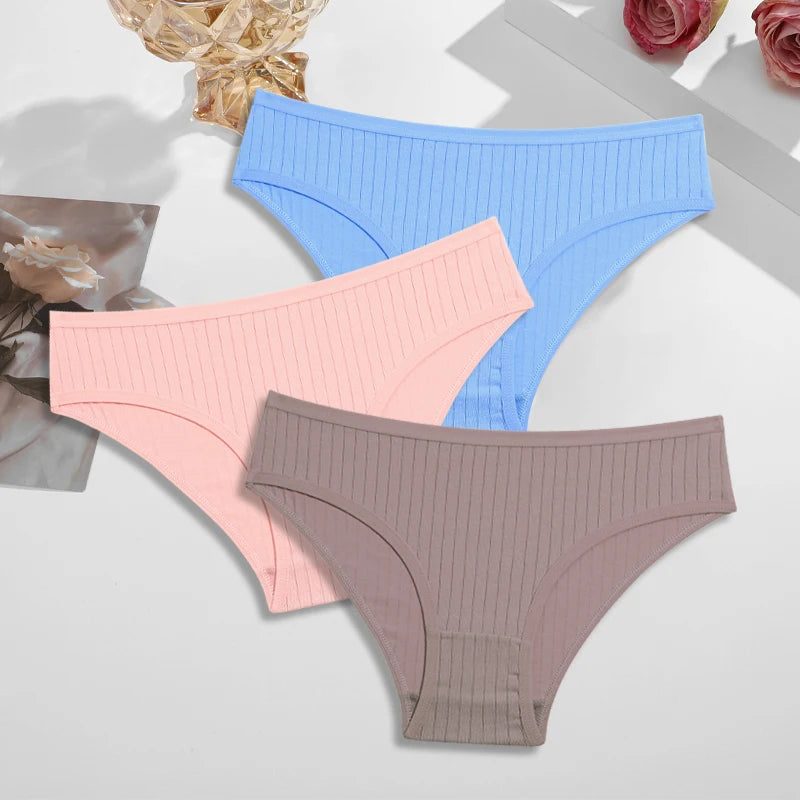 3Pcs Cotton Panties