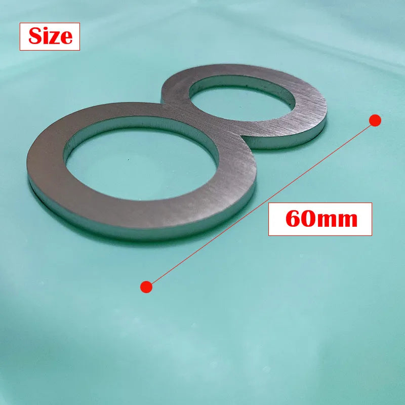 60mm Stainless Steel Self Adhesive House Numbers