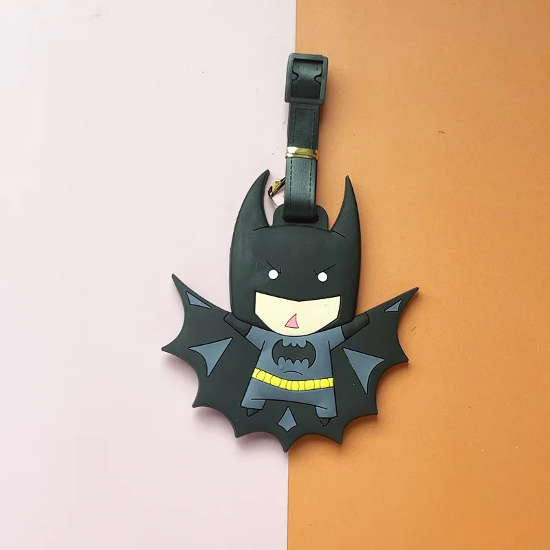Batman Cartoon Silicone Luggage Tags