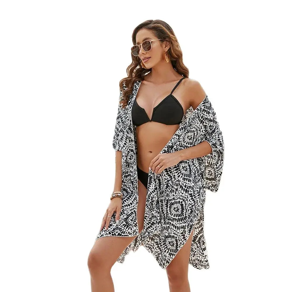 Boho Kimono Cardigan Loose Coverup