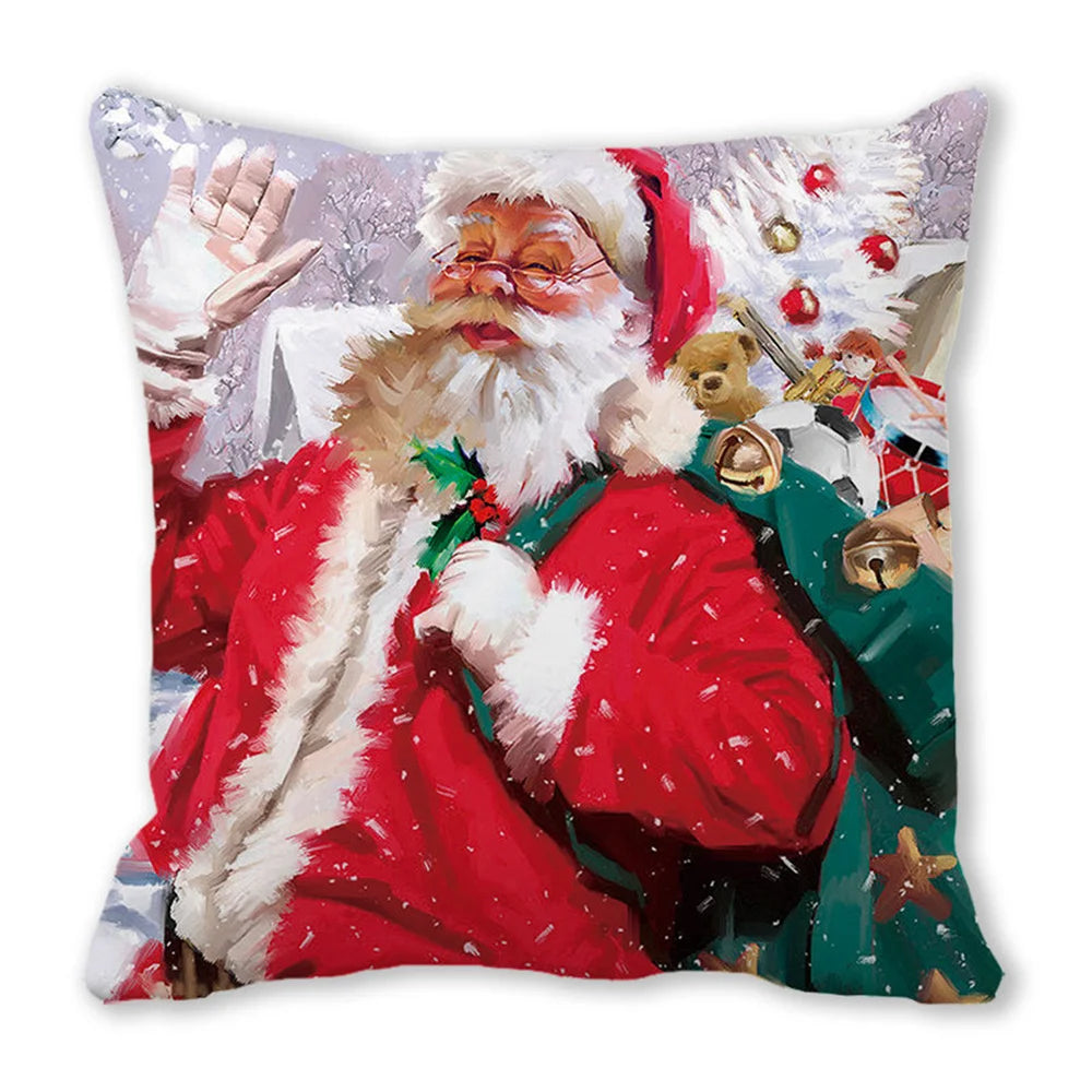45cm Merry Christmas Cushion Cover Pillowcases; Many Styles