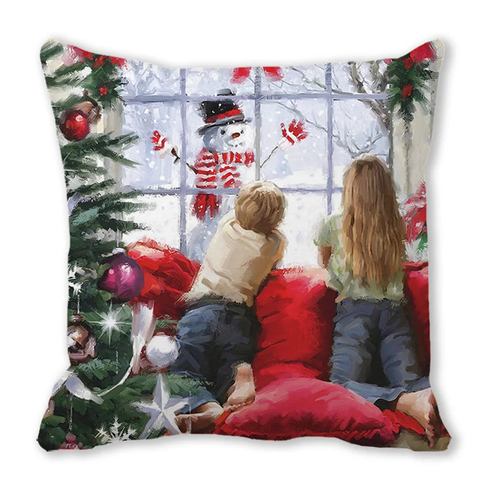 45cm Merry Christmas Cushion Cover Pillowcases; Many Styles