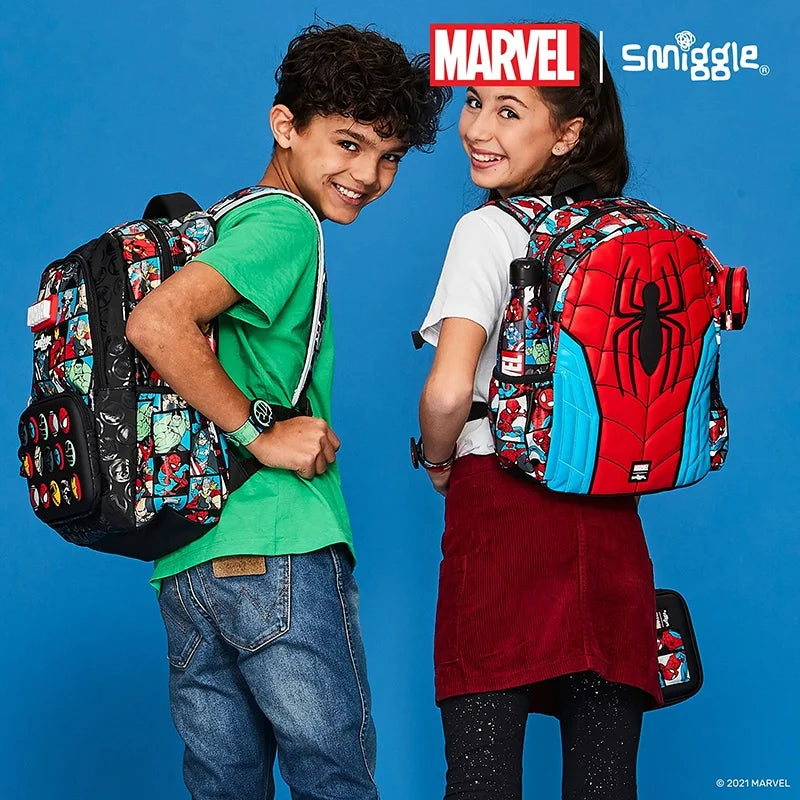 Smiggle Spiderman Backpack For Boys or Girls with Matching Cups and Lunchbags