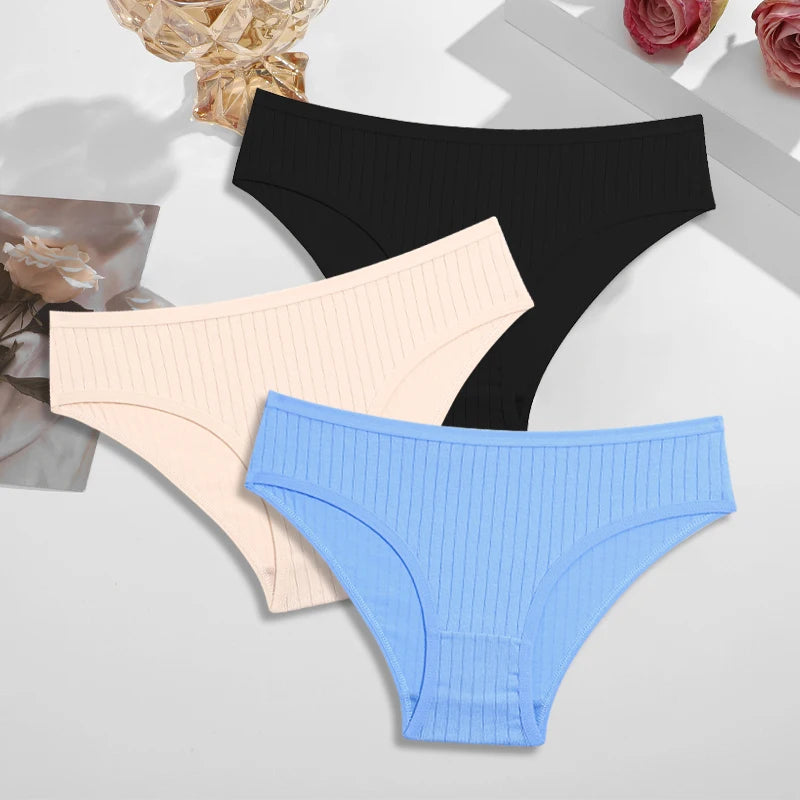 3Pcs Cotton Panties