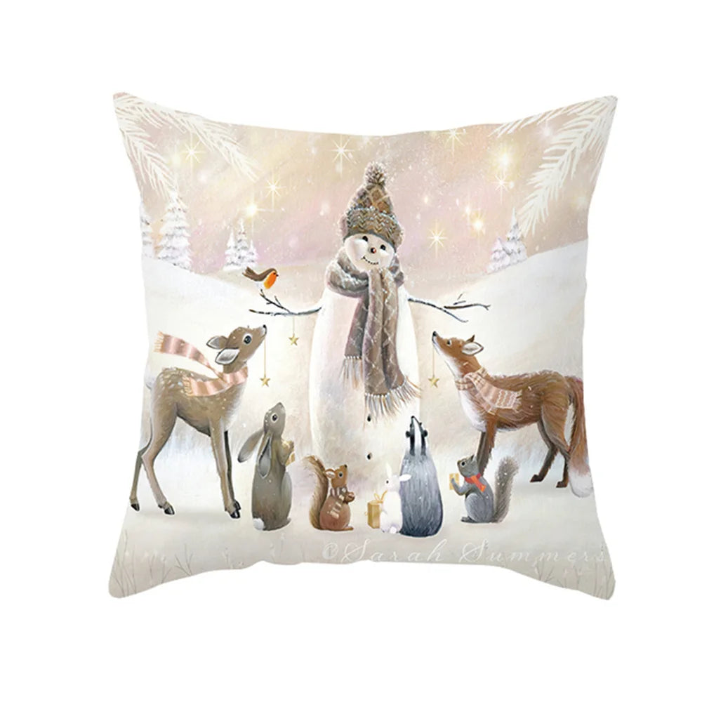 45cm Merry Christmas Cushion Cover Pillowcases; Many Styles