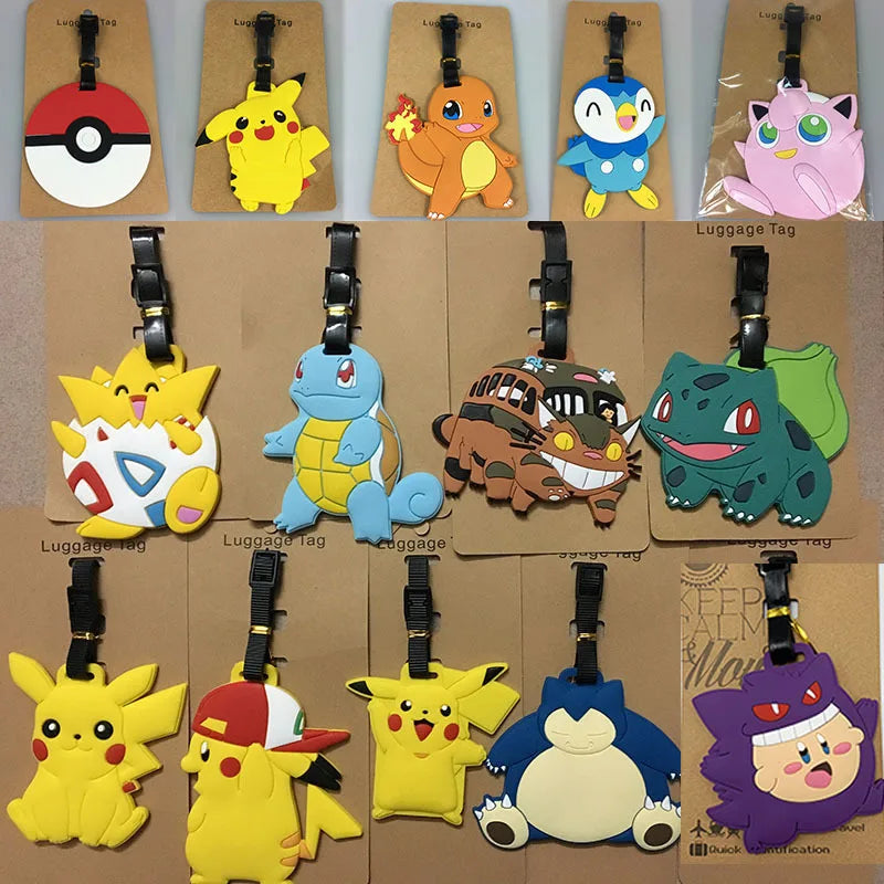 Pokemon Pikachu Gengar Luggage Tags