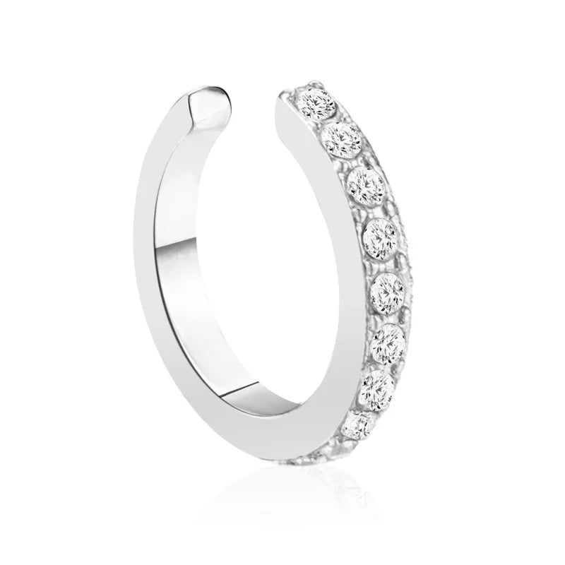 Exquisite Rhinestone Decor Ear Cuff earrings