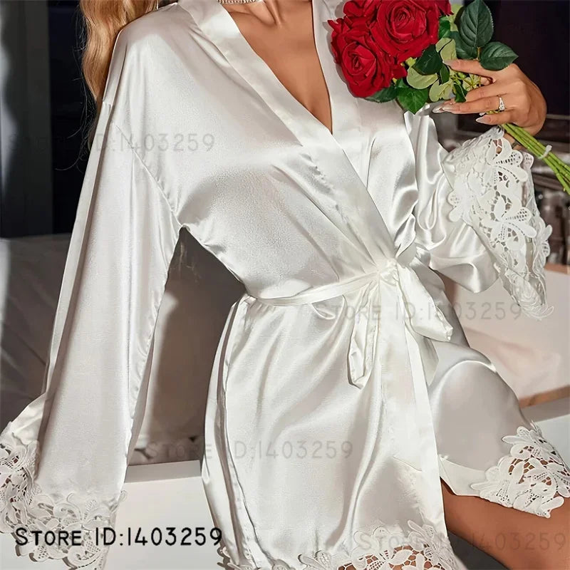Embroidered Wedding Robe
