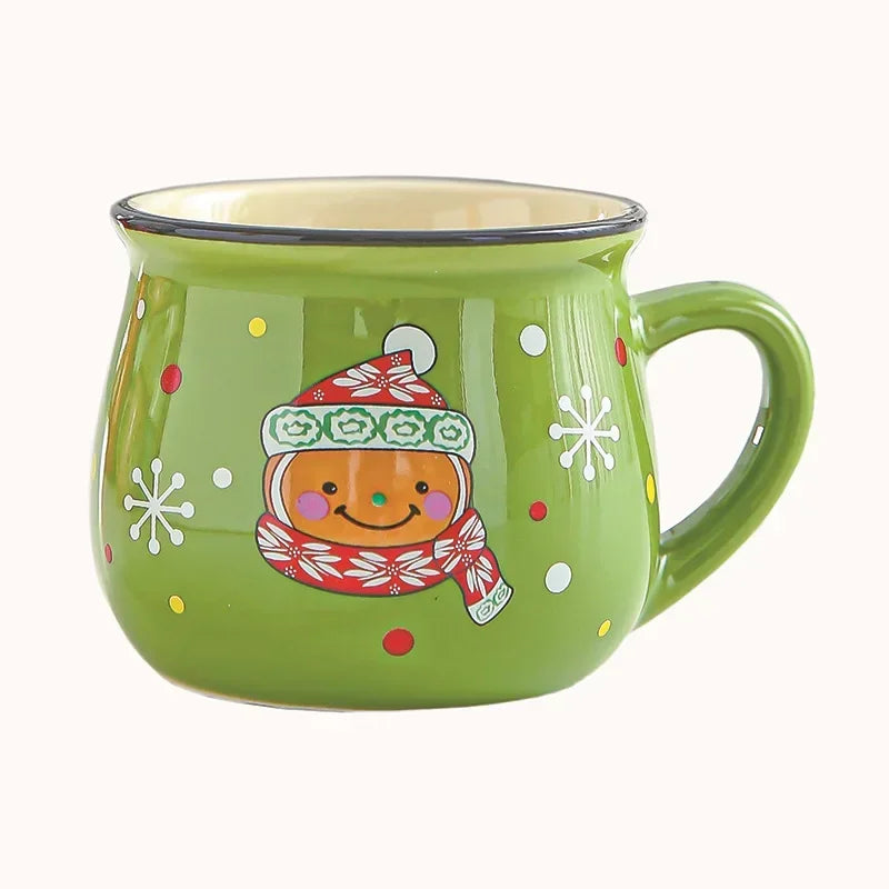 Ceramic Cartoon Christmas Mousse Coffee Cup
