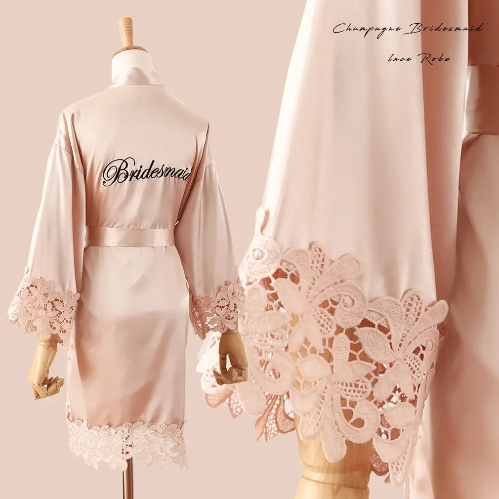 Embroidered Wedding Robe