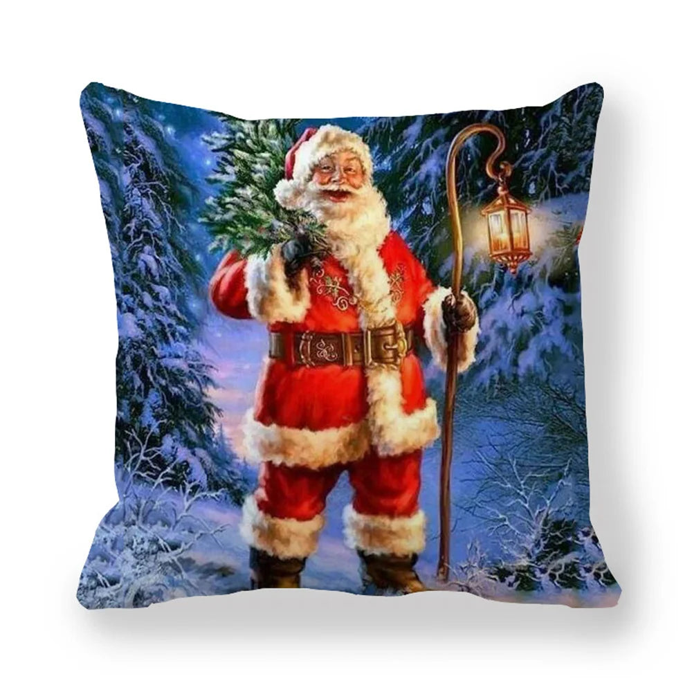 45cm Merry Christmas Cushion Cover Pillowcases; Many Styles