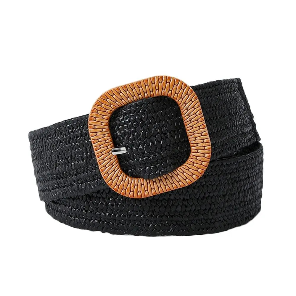 Bohemian Straw Woven Braided Belts