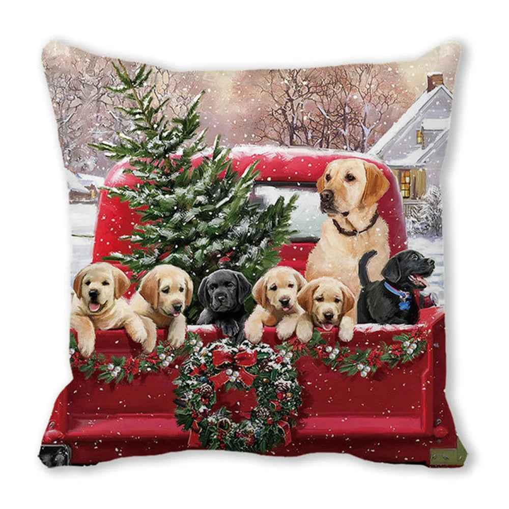 45cm Merry Christmas Cushion Cover Pillowcases; Many Styles