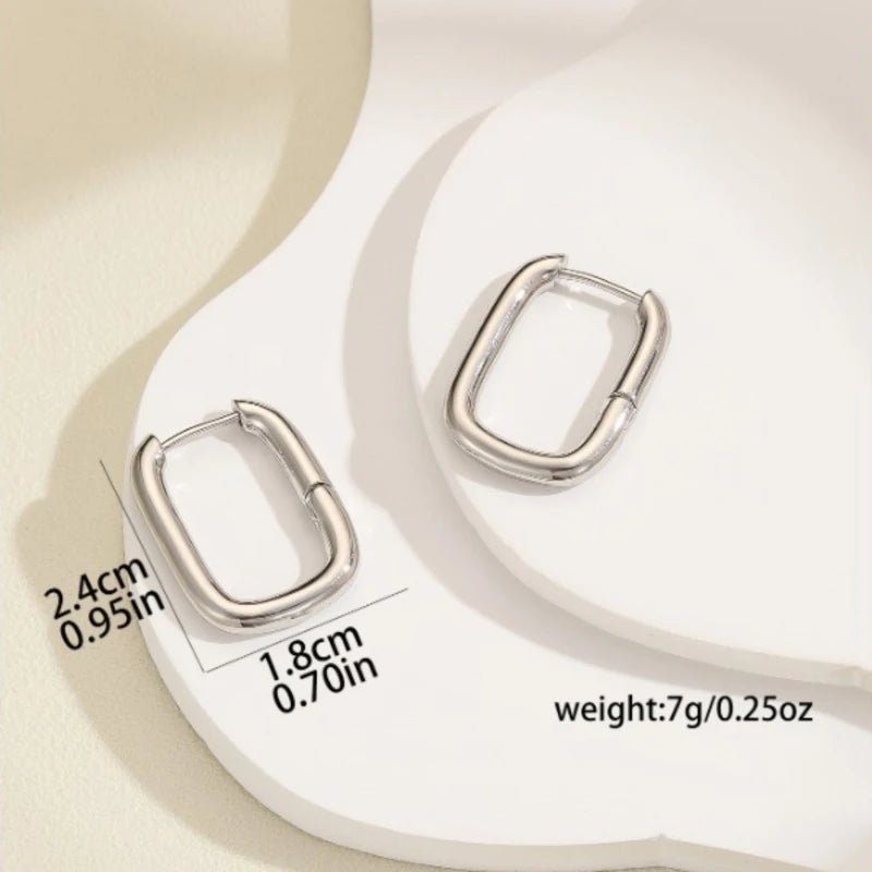 Electroplated Gold And Silver Earrings