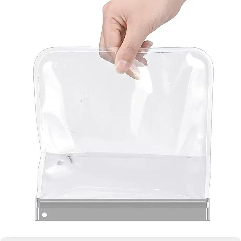 2pc Leakproof Transparent Travel Toiletry Bag