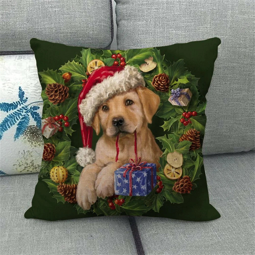 45cm Merry Christmas Cushion Cover Pillowcases; Many Styles