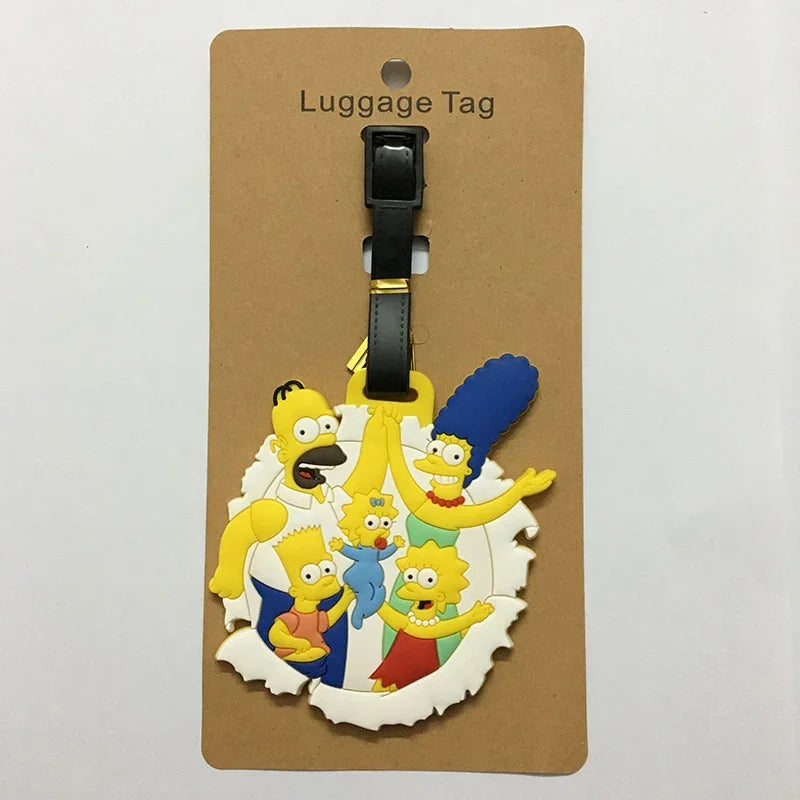 The Simpsons Luggage Tag