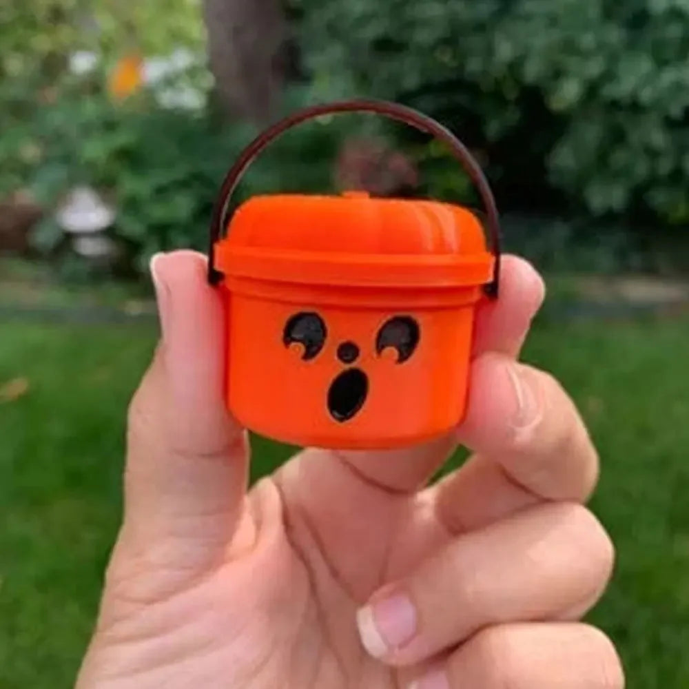 Small Halloween Pumpkin Trick or Treat Buckets For Party Favors