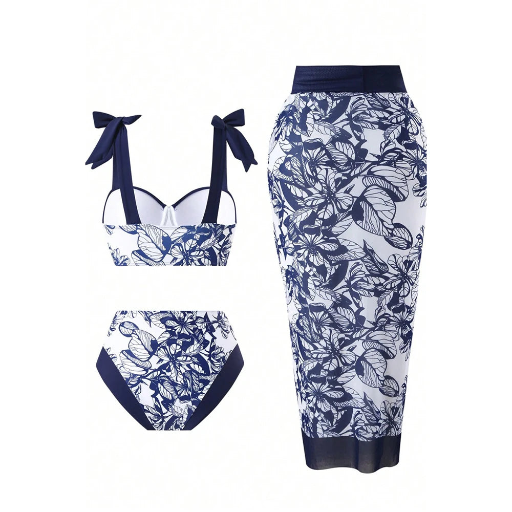 Bikini Set Swimsuit With Cover Up