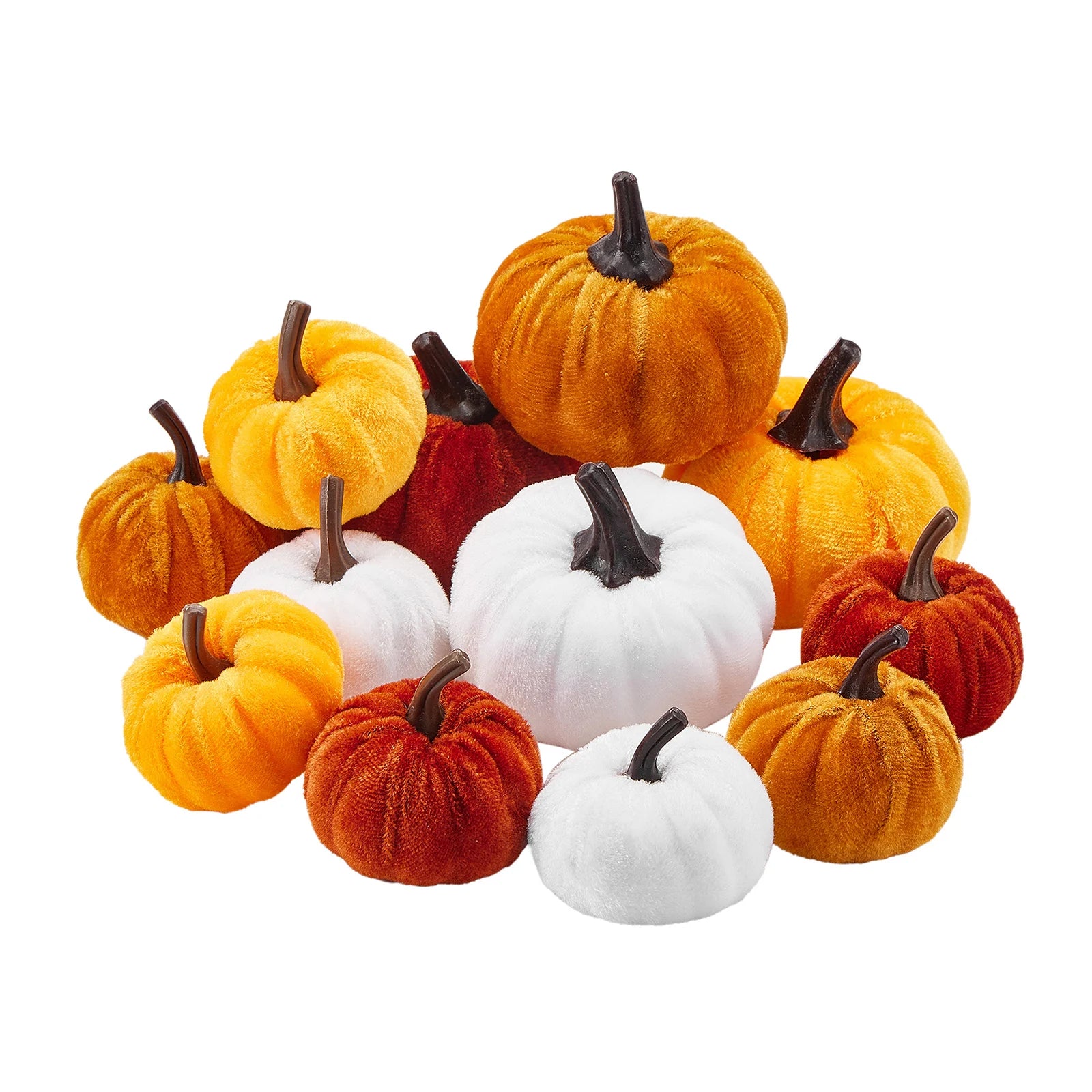 Halloween Artificial Velvet Pumpkins