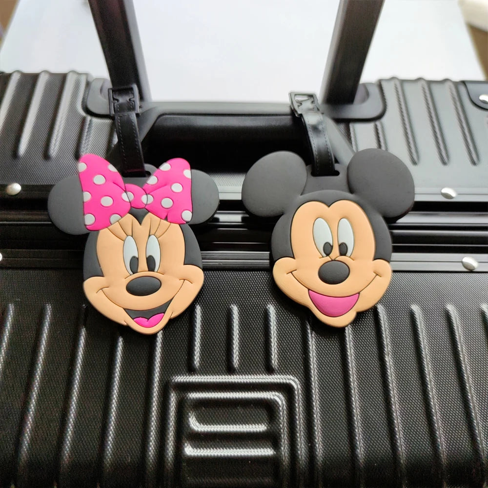 Cute Mickey and Minne Luggage Travel Boarding Tag
