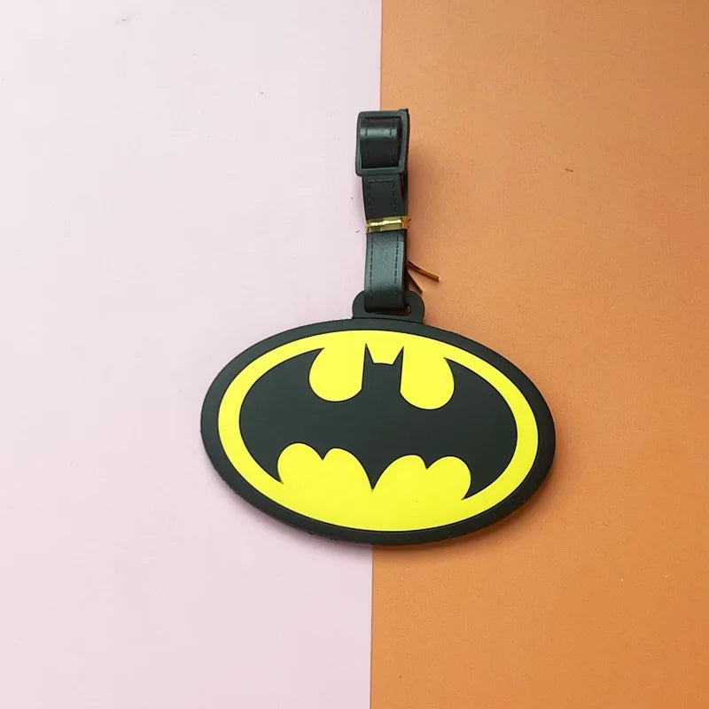 Batman Cartoon Silicone Luggage Tags